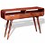 Table console à trois tiroirs fabriquée en bois massif de sheesham avec finition miel VidaXL