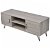 Mueble de tv 120x45 cm MDF con bordes de PVC y metal con acabado en gris Vida XL