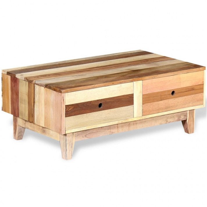 Tavolino in legno massiccio di recupero Vida XL