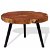 Tavolino in stile rustico realizzato in legno di acacia con finitura marrone e nera Vida XL