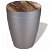 Tabouret en bois recyclé et base en aluminium Vida XL