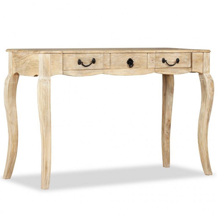 Table console fabriquée en bois de manguier de 120x50x80 cm avec finition mate VidaXL