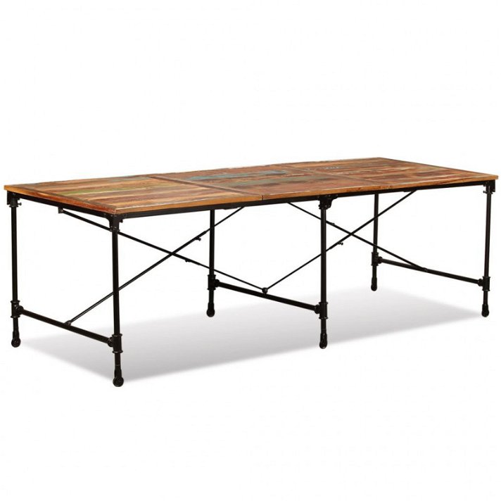 Table rectangulaire en bois massif recyclé Vida XL