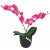 Planta artificial tipo orquídea con macetero y de 30 cm de alto con flores rojas Vida XL