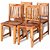Conjunto de cadeiras para sala de jantar de madeira sheesham Vida XL