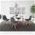 Conjunto nórdico de mesa de comedor con cuatro sillas y acabado color gris oscuro y blanco con madera Vida XL