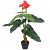 Planta artificial de anturio con maceta color roja 90 cm VidaXL