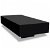 Mesa complementaria rectangular negra brillante 115 cm Vida XL