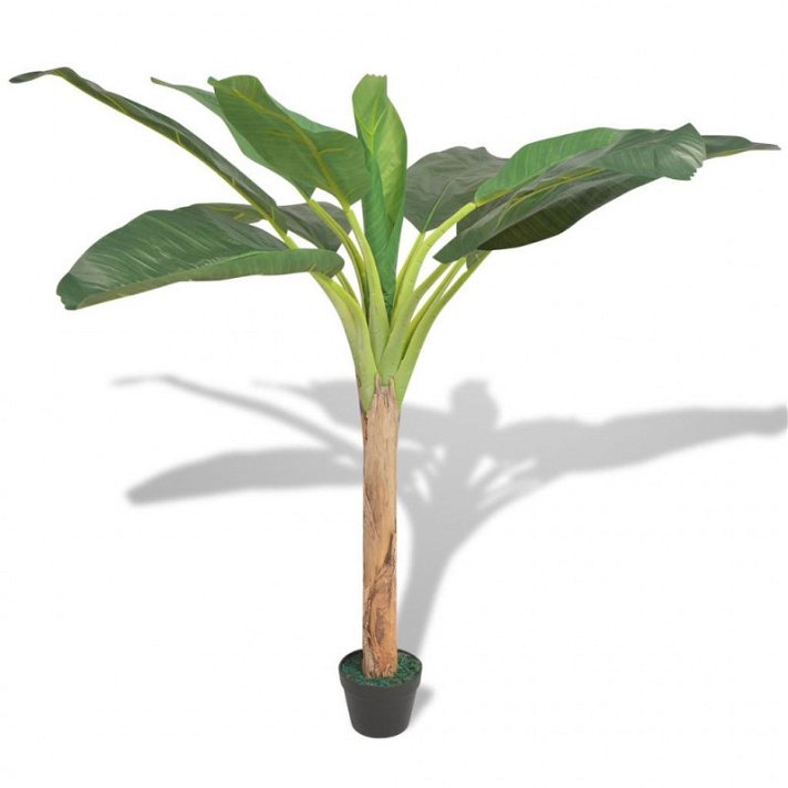 Bananeira artificial incluindo plantadora e 150 cm de cor verde vivo XL