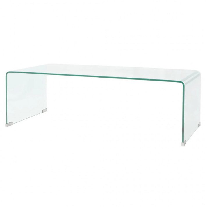 Mesa auxiliar de vidrio templado de 100 cm Vida XL