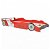 Letto per bambini singolo a forma di auto da corsa rossa in MDF e legno 90x200 cm Vida XL