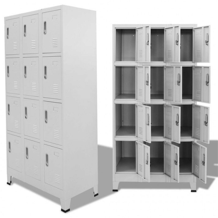 Armário de vestiário com compartimentos 90x180 cm Vida XL