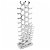 Portabottiglie verticale di alluminio 33x102 cm argento Vida XL