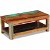 Tavolino in legno riciclato con ripiano inferiore Vida XL
