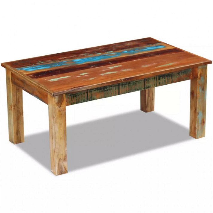 Table d'appoint en bois recyclé 100 cm Vida XL