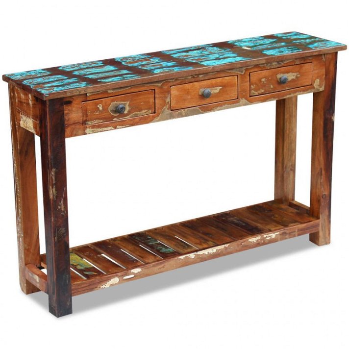 Mesa consola madera maciza reciclada Vida XL