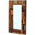 Espejo con marco de madera reciclada 50x80 cm marrón VidaXL