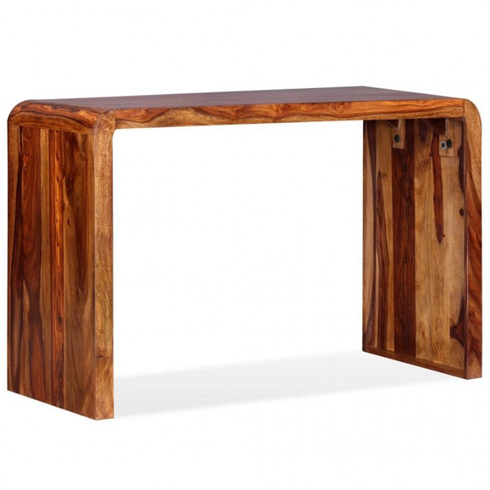 Mesa de 120 cm em castanho mel de madeira maciça de sheesham Vida XL