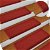 Alfombrillas de escalera rectangulares adhesivas anti-resbalo por 15 unidades de 65 x 21 cm color rojo Vida XL