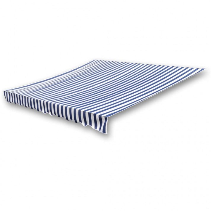 Tenda da sole blu e bianco per telaio di 350x250 cm Vida XL