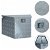 Caja de aluminio 737/381x410x460mm plateada Vida XL