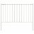 Panel de valla con postes 170x75cm blanco VidaXL