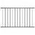 Panel de valla 1.7x0.75m sin postes fabricado en acero con recubrimiento en polvo negro Vida XL