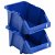 Pack de contenedores para almacenaje apilables 12x19x9 cm azul VidaXL
