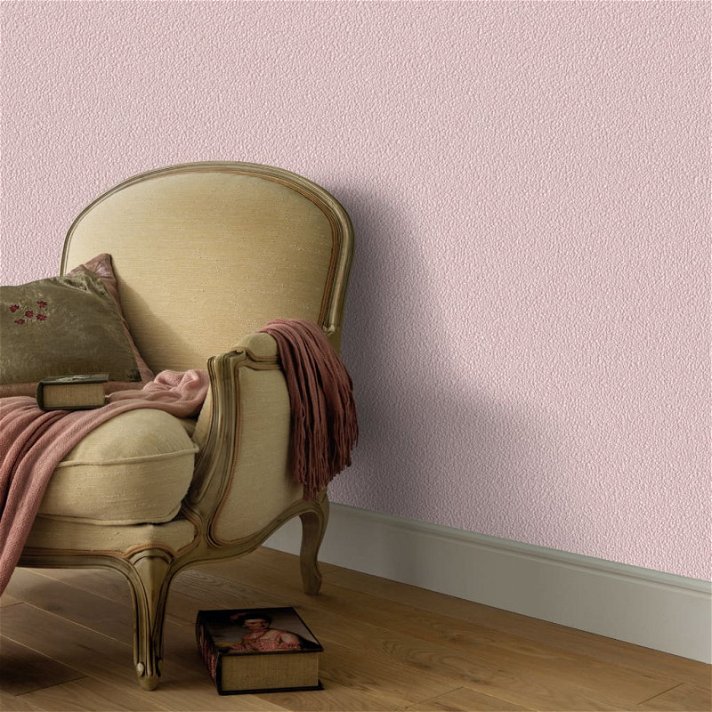 Pack de rollos de papel de 10 m pintado con acabado rosa brillante y liso Vida XL