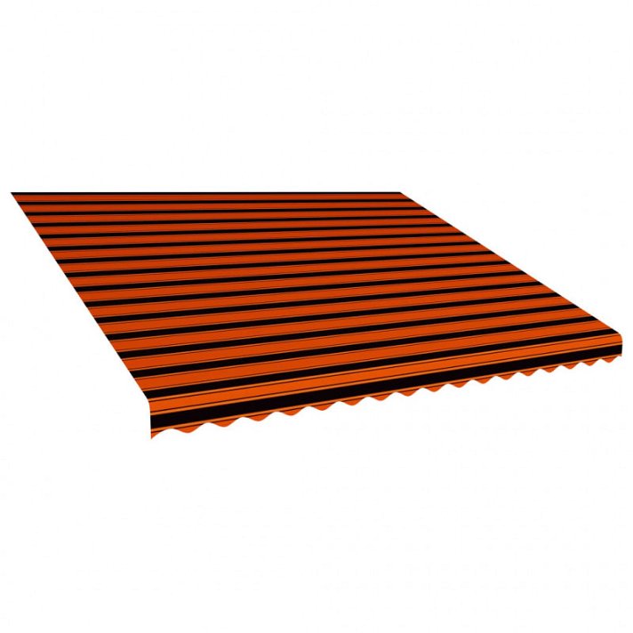 Lona naranja y marrón para toldo de 400x300 cm Vida XL