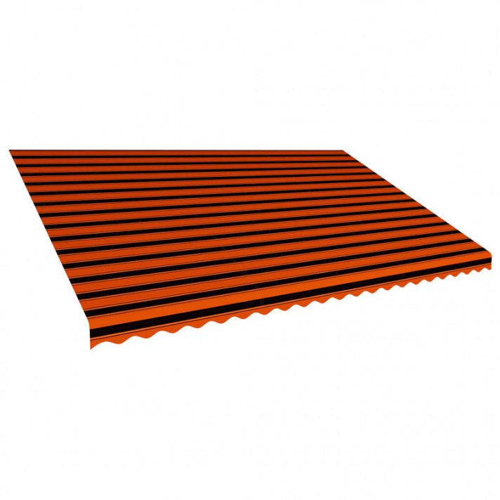 Lona naranja y marrón para toldo de 500x300 cm Vida XL