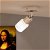 Lámpara de techo LED con un foco de vidrio integrado y luz blanca cálida 3 W Vida XL