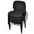 Lot de chaises de bureau empilables en métal et tissu 54 cm coloris noir Vida XL