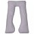 Funda de almohada de embarazo con forma de U hecha de tela hipoalergénica color gris 90x154 cm Vida XL