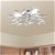Lámpara de techo con brazos de cristal hojas blanco E14 Vida XL