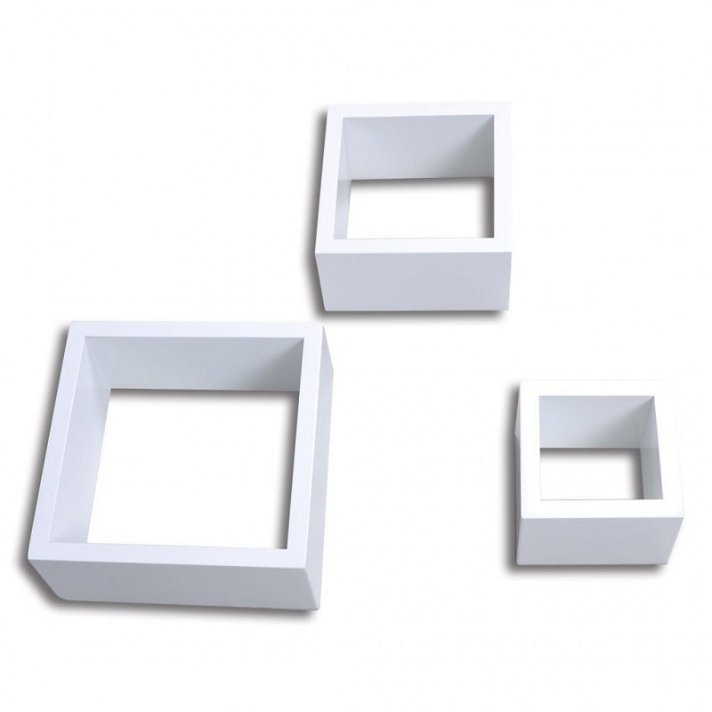Conjunto de prateleiras forma 3 cubos brancos Vida XL