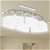 Lámpara de techo con seis focos elipsoidales de vidrio Vida XL