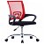 Siège de bureau pivotant avec hauteur réglable de 85 à 95 cm, coloris noir et rouge Vida XL