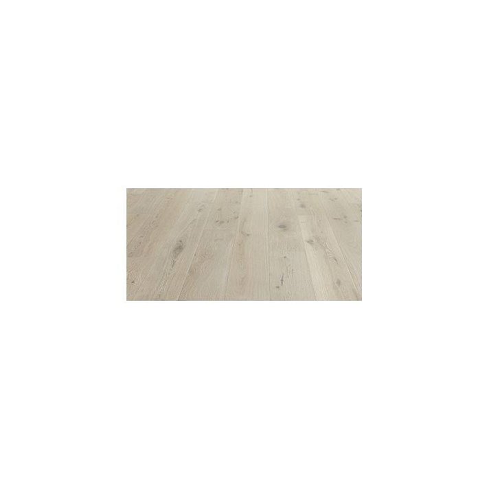 Pavimento de madera natural con lamas de 220 cm de acabado roble crema blanco Sauvage nL HARO