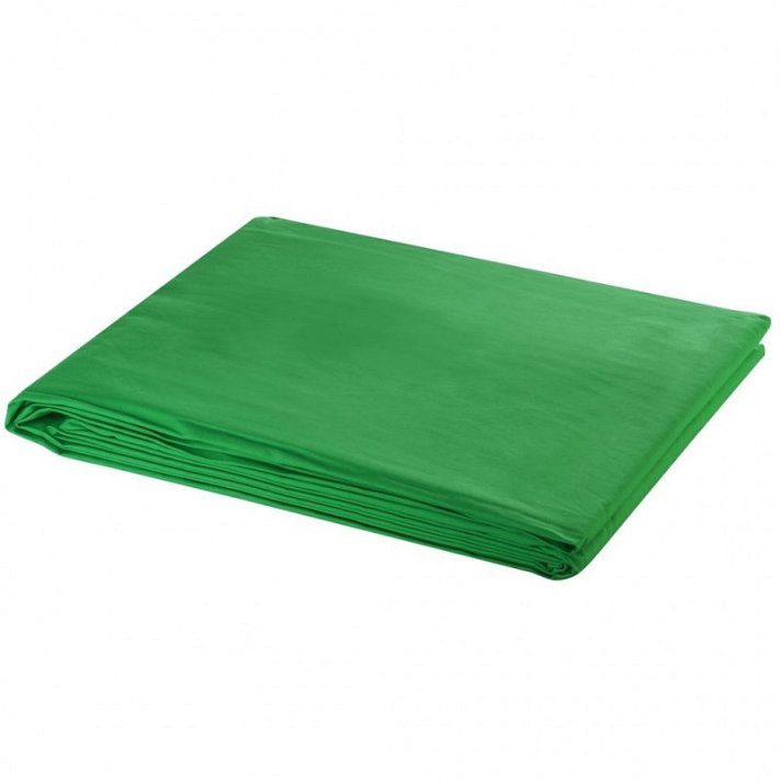 Telón de fondo para estudio de fotografía fabricado en algodón 500 cm color verde Vida XL