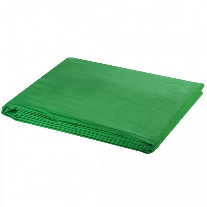 Telón de fondo para estudio de fotografía fabricado en algodón 600 cm color verde Vida XL
