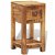Mesa auxiliar com uma gaveta e uma estante de 30 cm fabricada em madeira maciça de mangueira VidaXL