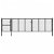 Puerta para jardín de acero revestido en polvo 500x125 cm color gris antracita Vida XL