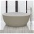 Vasca da bagno a libera installazione con piletta e sifone opaco colore a scelta in SolidCoat Surface Aral b10