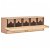 Gallinero ponedero plegable de 5 compartimientos rectangular de 117x33 cm en MDF marrón y madera de pino Vida XL