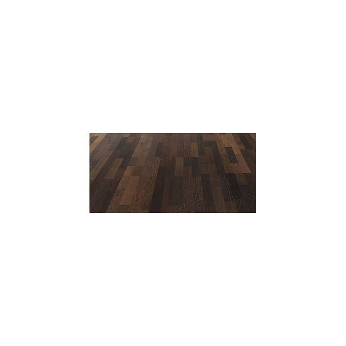Pavimento de madera natural con lamas de 220 cm con diseño de 3 lamas y de acabado wengué HARO