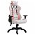 Cadeira gaming reclinável de couro sintético branco e rosa Vida XL