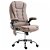 Chaise de bureau de massage en polyester gris taupe Vida XL
