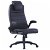 Cadeira de escritório giratória ajustável feita de couro sintético preto Vida XL
