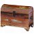Baúl de almacenamiento de madera reciclada maciza 60x45 cm Vida XL
